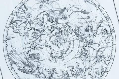 線画の西洋古天体図